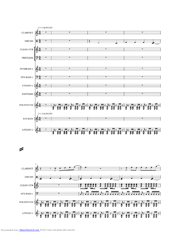 A Little Respect music sheet and notes by Erasure