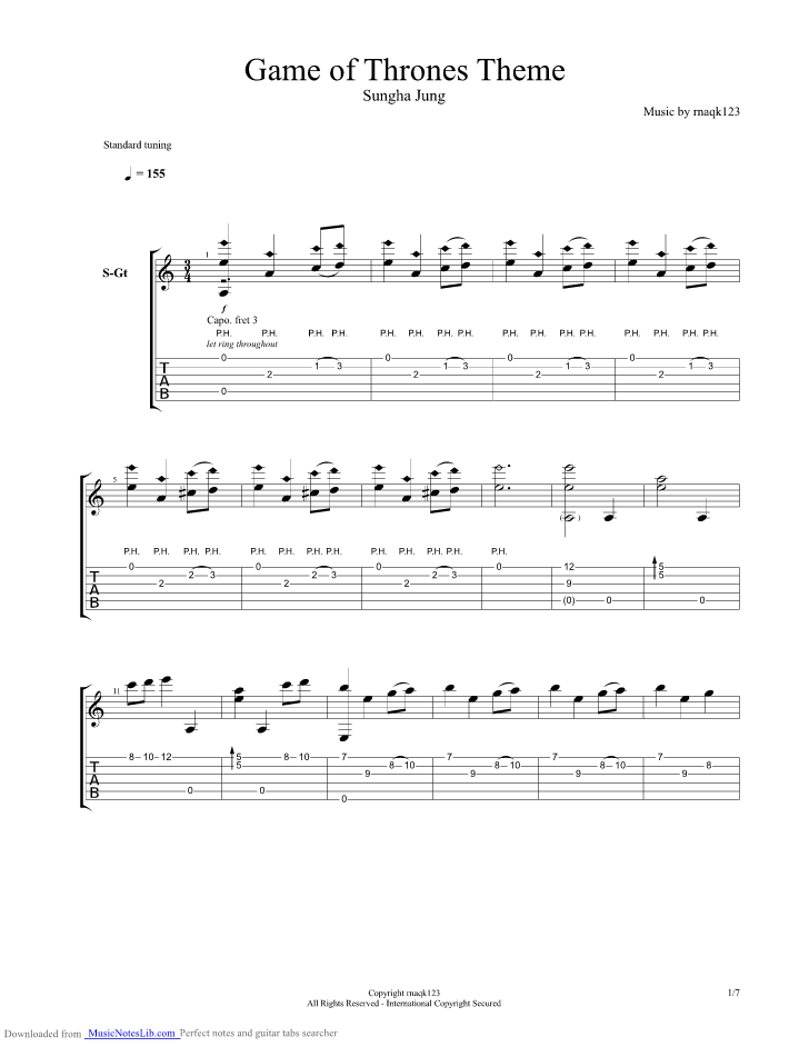 Guitar Tabs Game Of Thrones Software Free Download