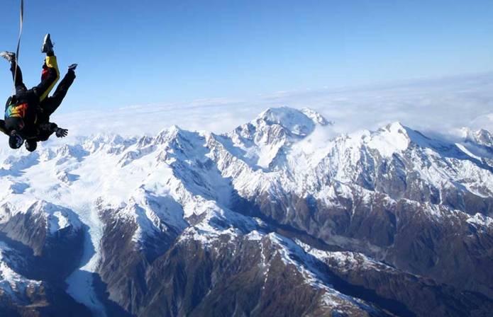 Skydive Fox Glacier, Tandem Skydiving West Coast, New Zealand