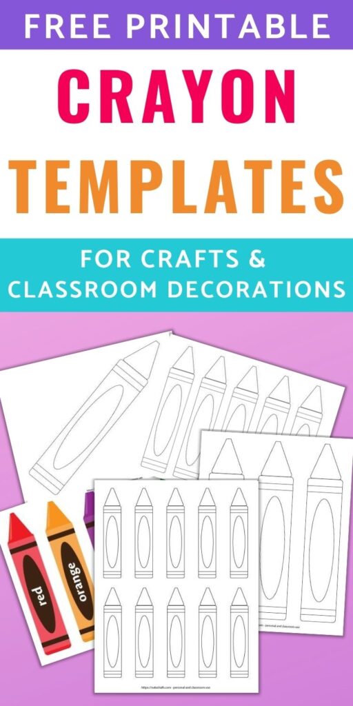 Printable Large Crayon Template patternuniverse.com