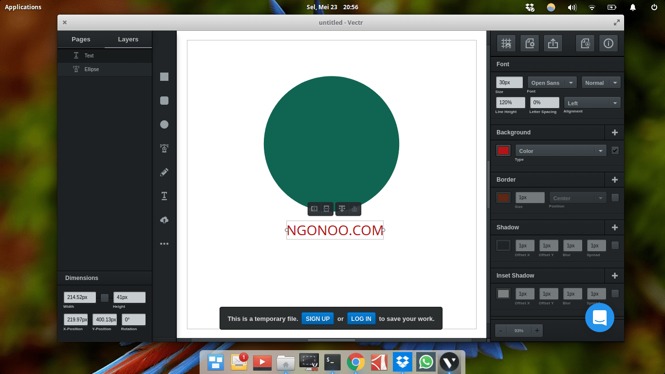 Vectr Aplikasi Desain Grafis Baru Untuk Linux, macOS