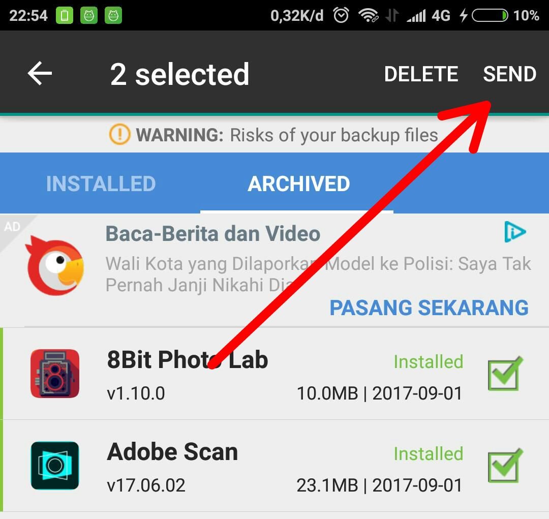 Cara Backup Aplikasi Menjadi File APK Di Android NGONOO