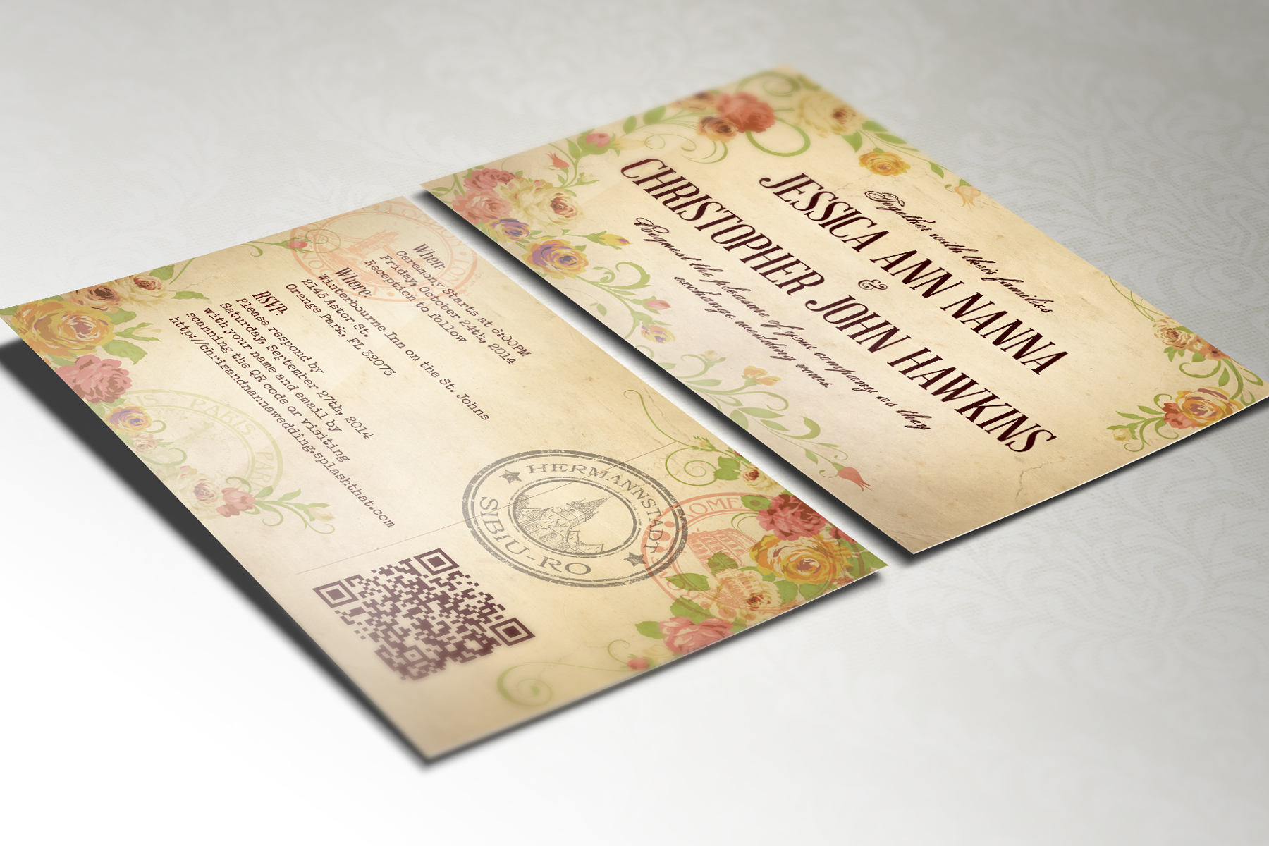 Wedding Invitation Qr Code wedding