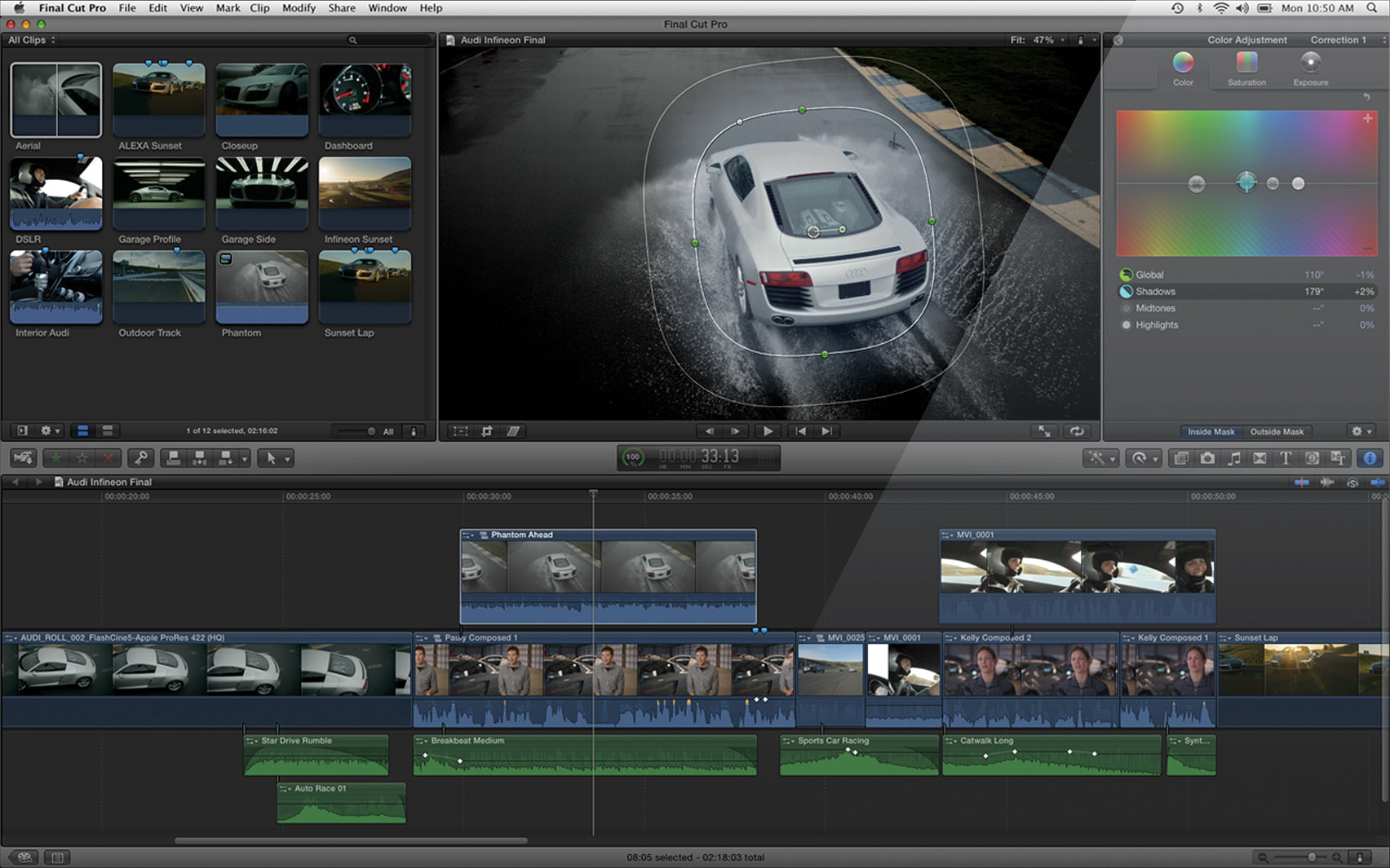 Final Cut Pro X Timeline Obama Pacman