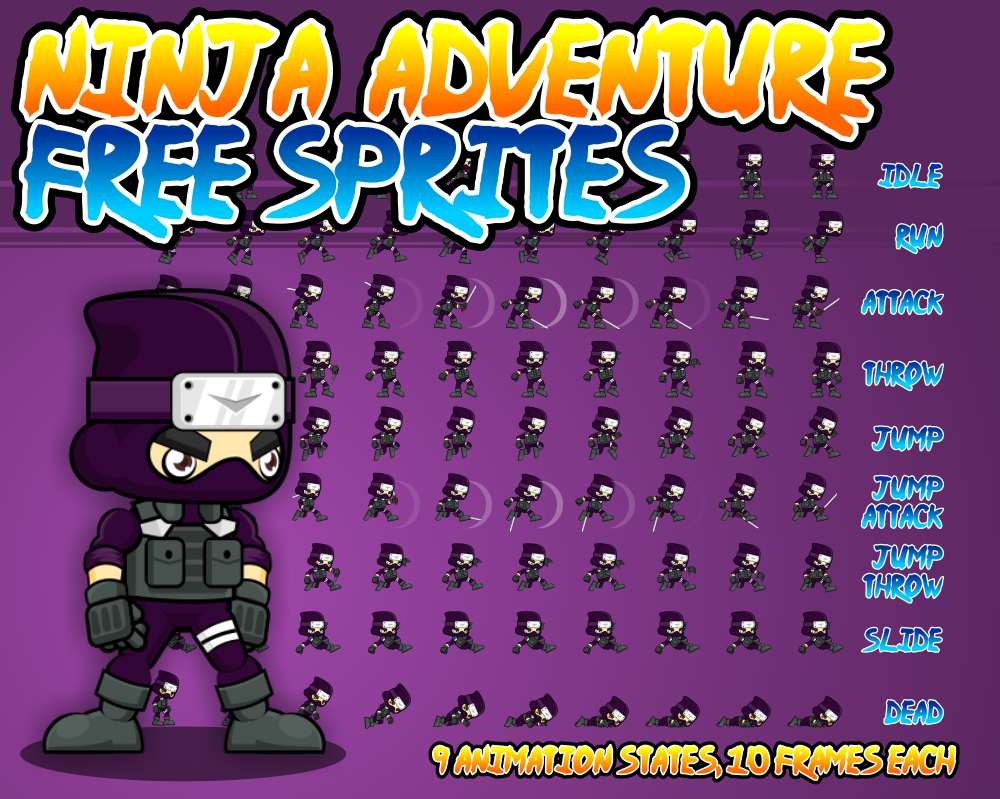 Ninja Adventure Free Sprite