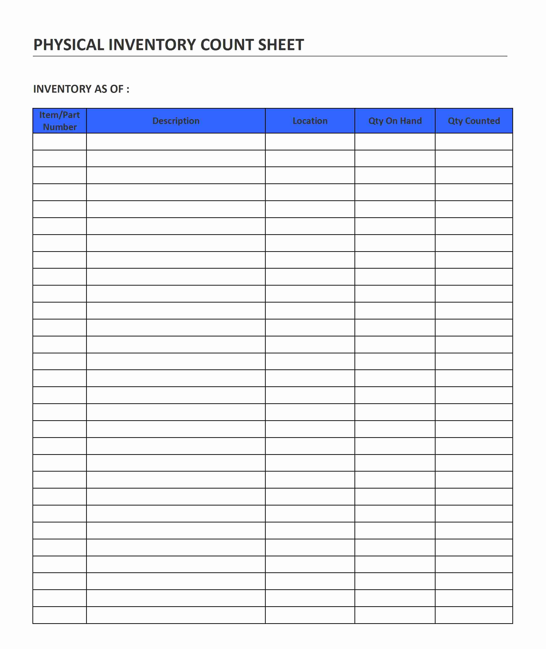 Sample, Example & Format Templates Warehouse Inventory List Open