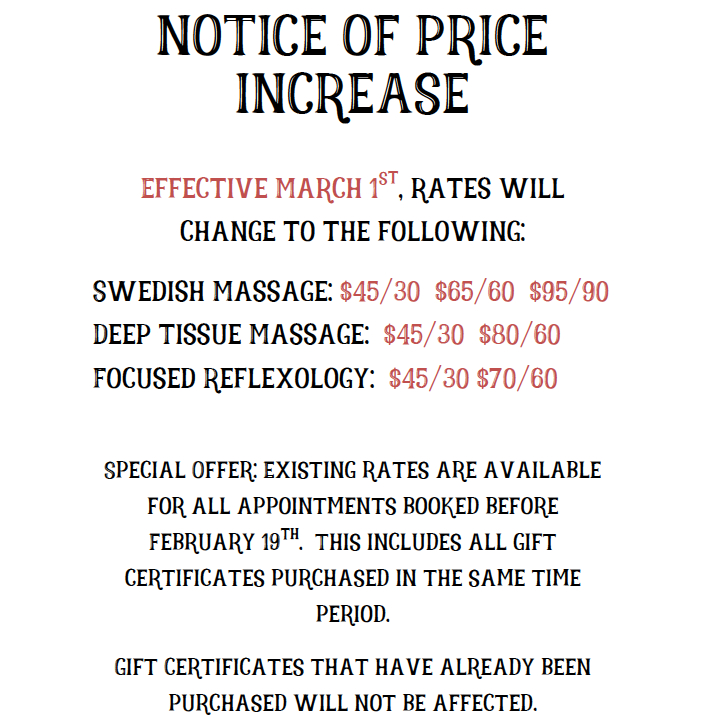 Hair Salon Price Increase Notification Pictures to Pin on Pinterest