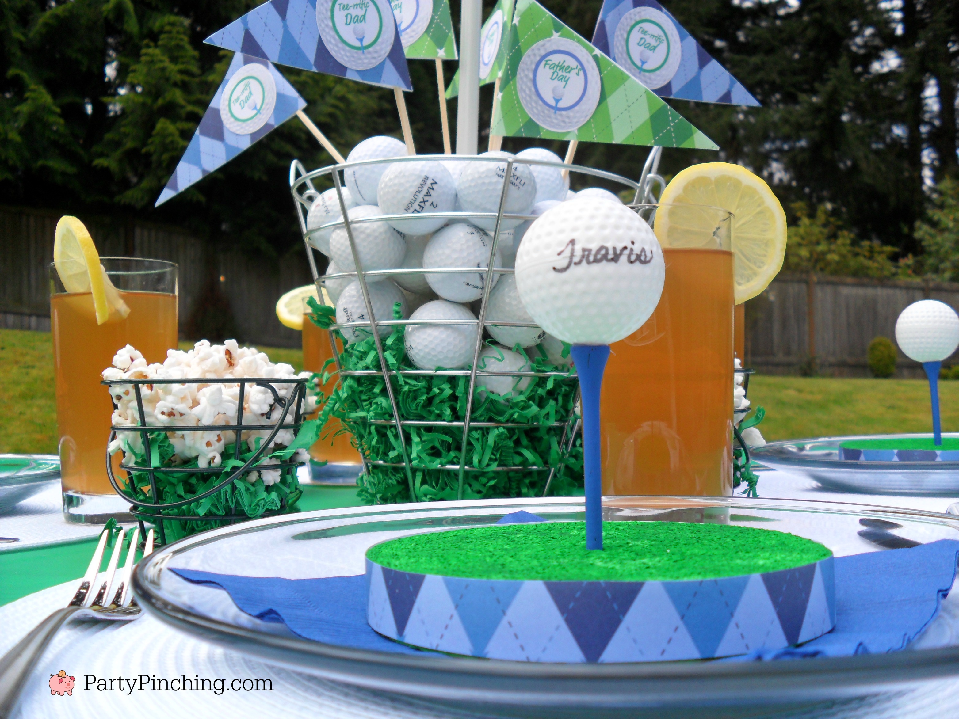 Golf party ideas for a theme birthday or Father's Day