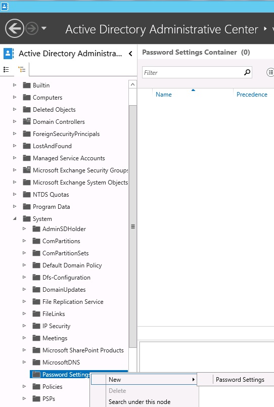 Using the Windows Server 2012 Active Directory