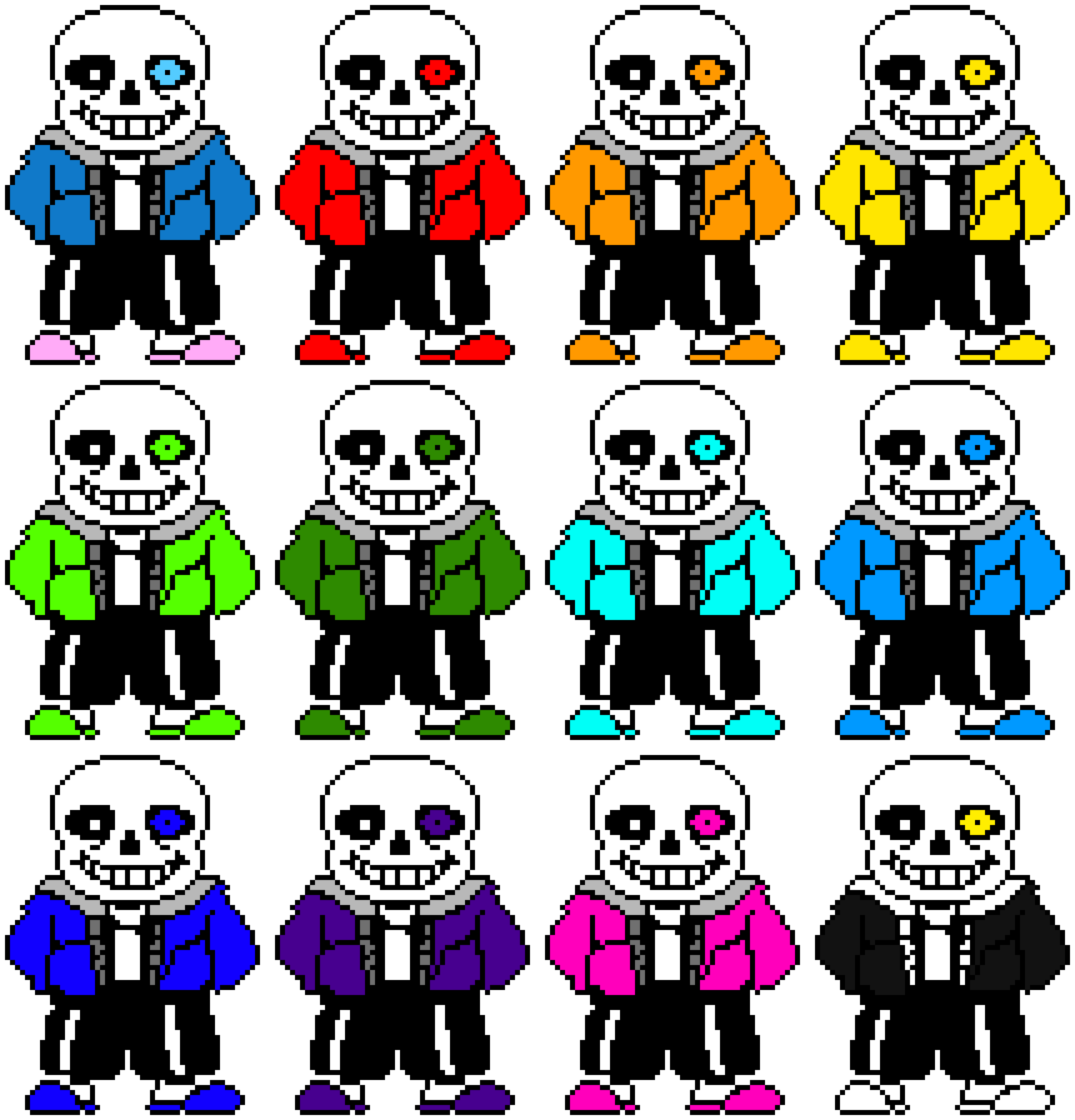 Sans Colors Pixel Art Maker