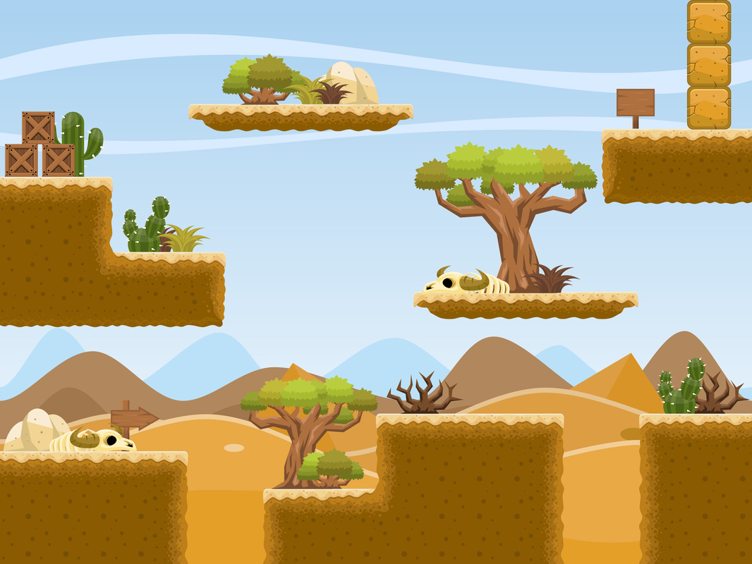 2D textures for desertstyle platform games Playlectric