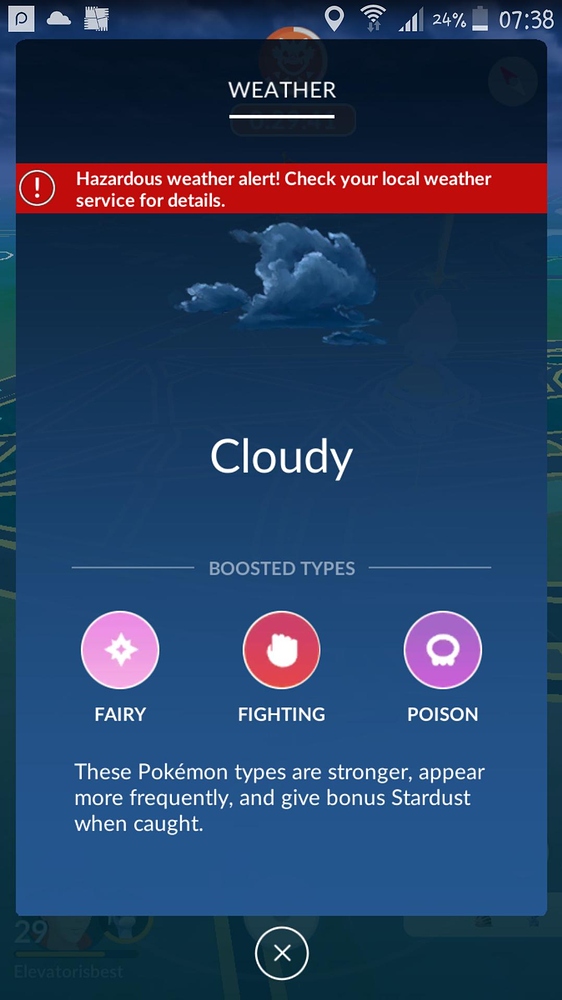 Does anybody knows what weather service does Niantic use? speculation