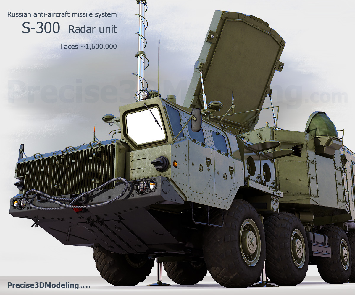 Radar unit of Russian S300 antiaircraft missile system