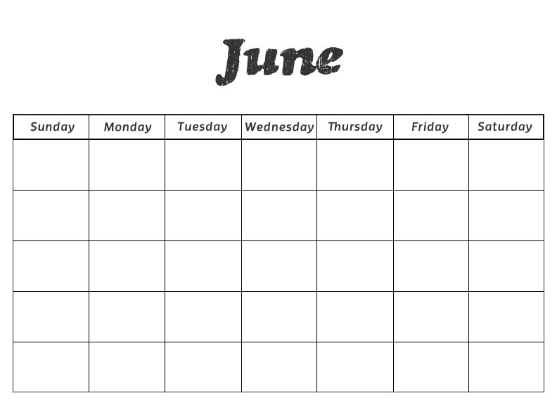 Printable Preschool Calendars