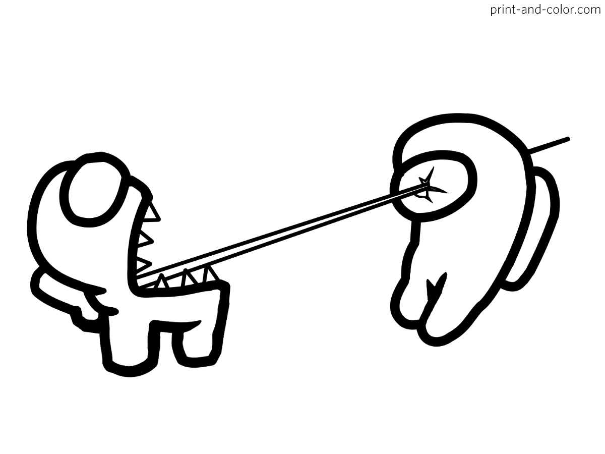Among Us coloring pages Print and