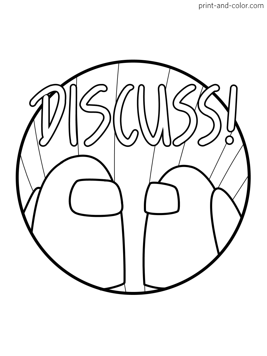 Among Us coloring pages Print and