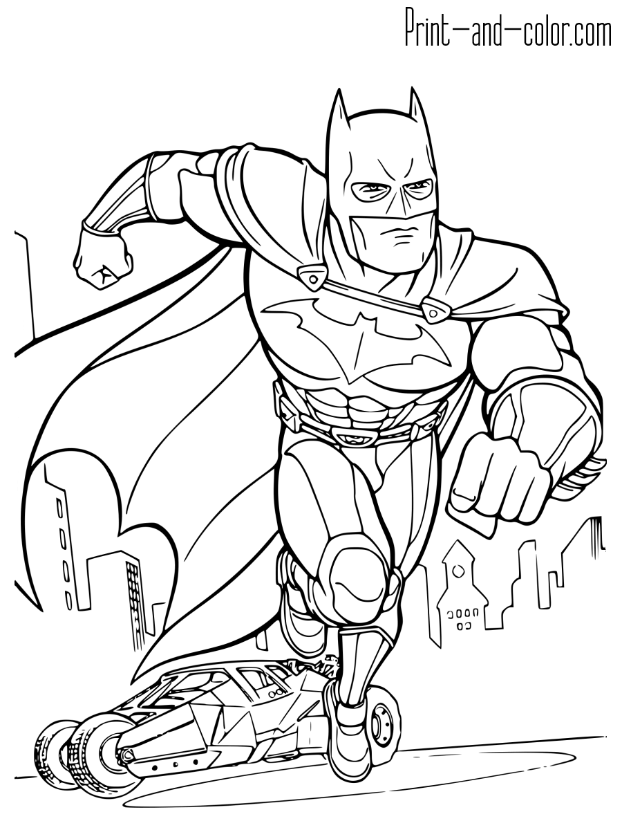Batman coloring pages Print and
