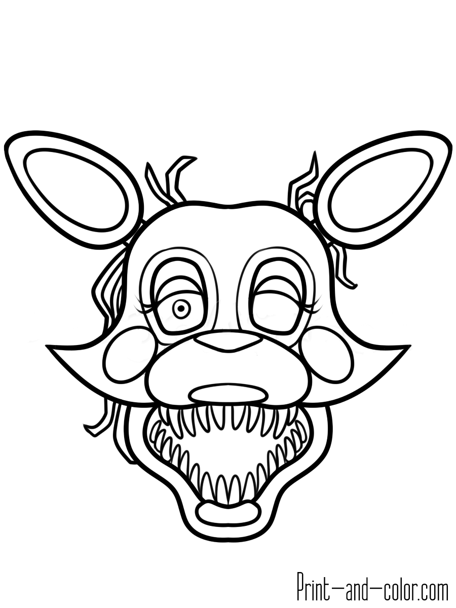 Five nights at freddy's coloring pages Print and