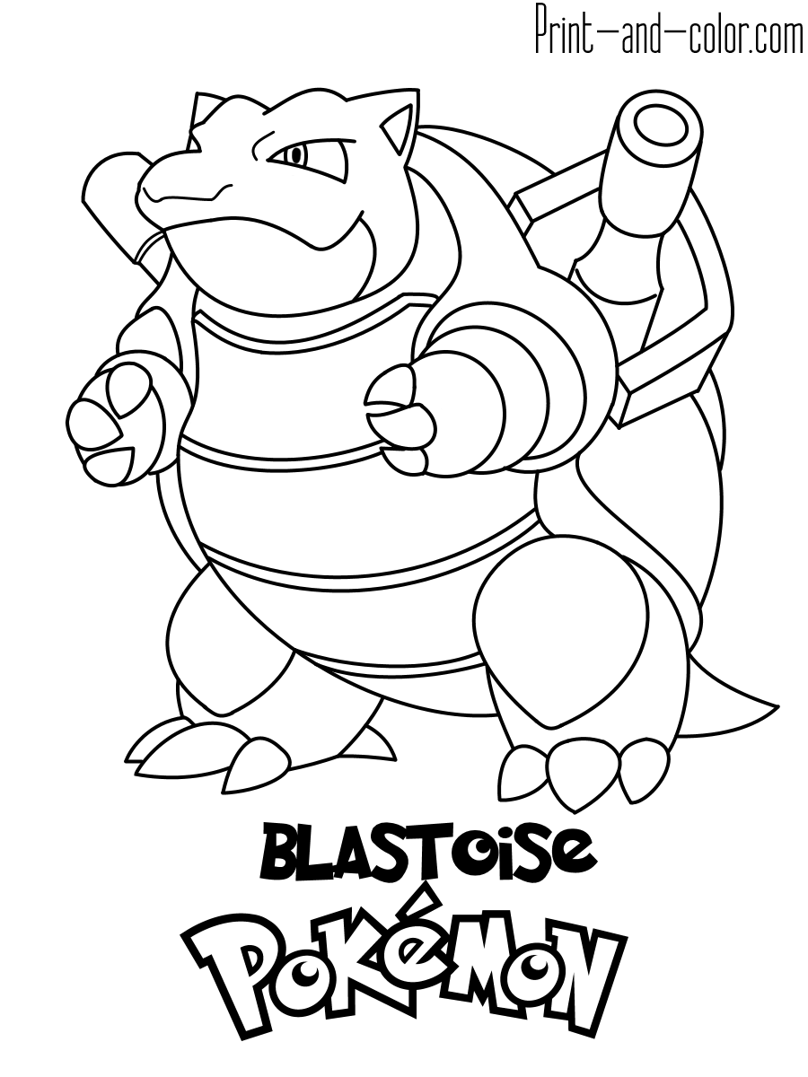 Pokemon coloring pages Print and