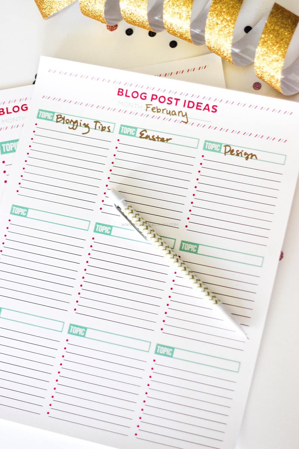 Brainstorm Blog Post Ideas with this FREE Printable
