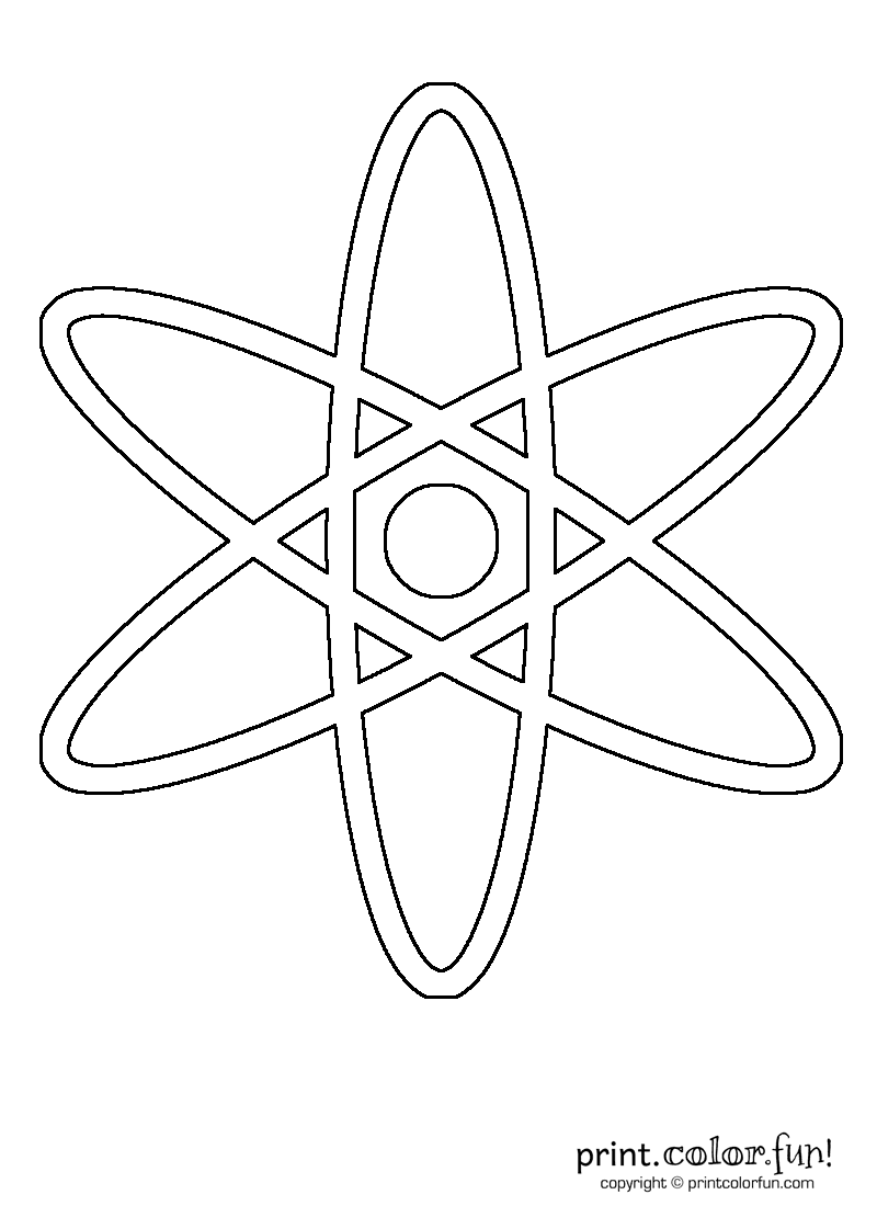 atom coloring pages printable