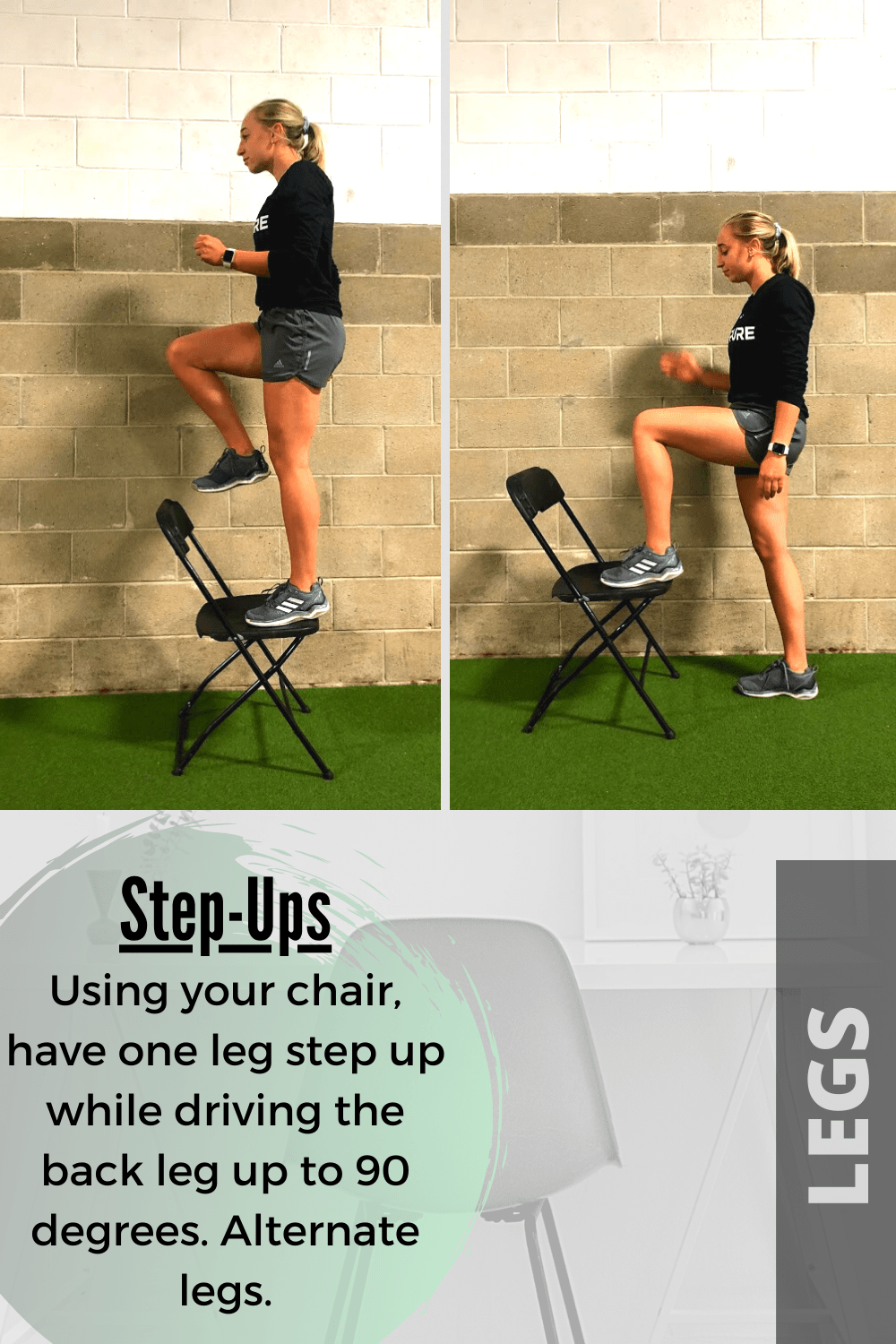 StepUp Chair Workout PF