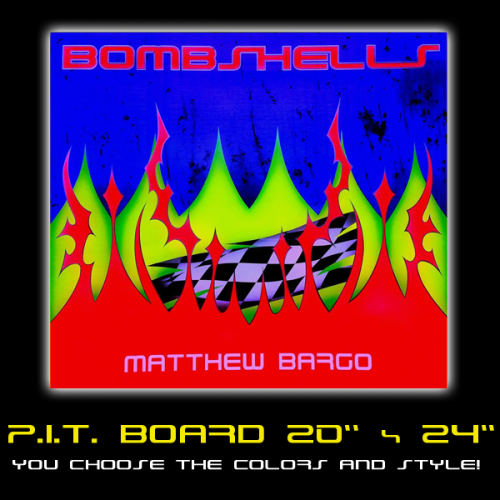 Custom Painted RC Pit Board RC Bombshells