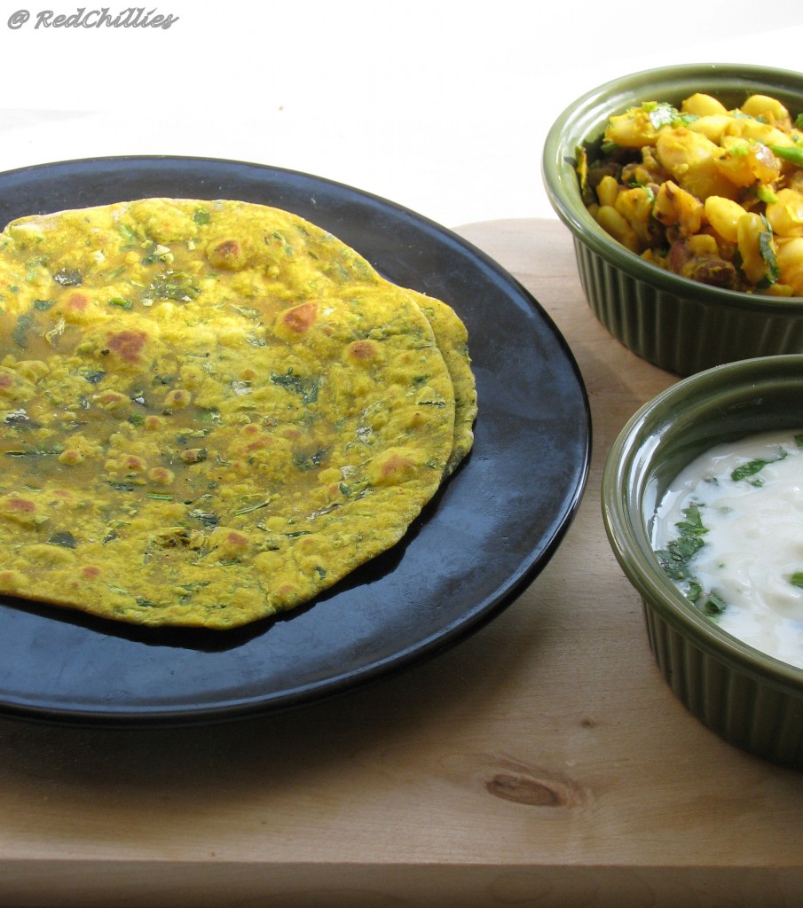 Methi Paratha (Fenugreek Flatbread) RedChillies
