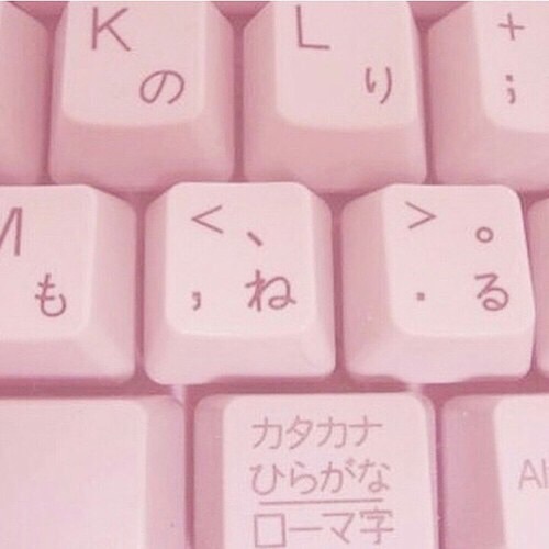 aesthetic, keyboard, keys, pink, tumblr image 4535090 by winterkiss