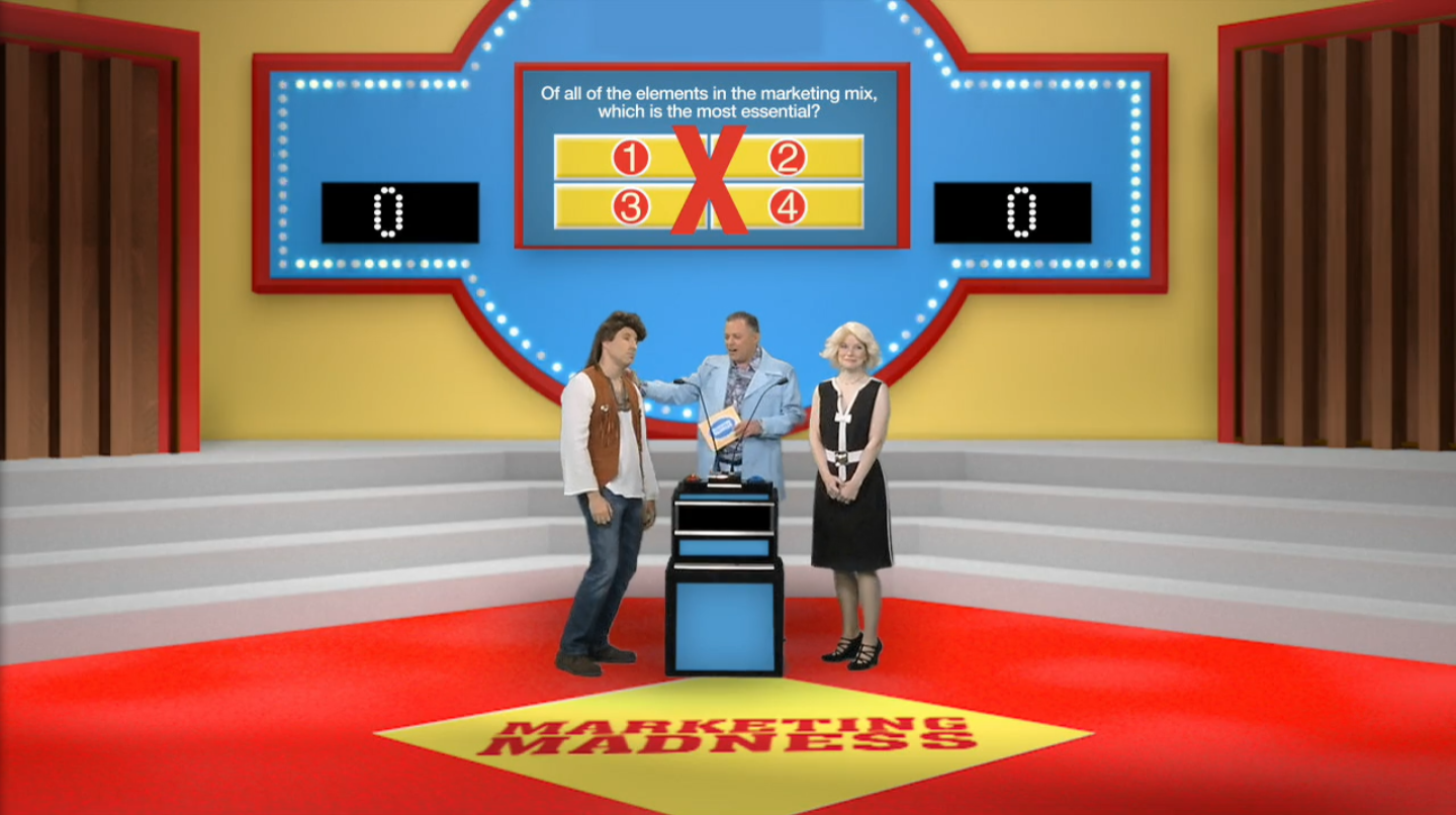 70's game show video production, with a modern style