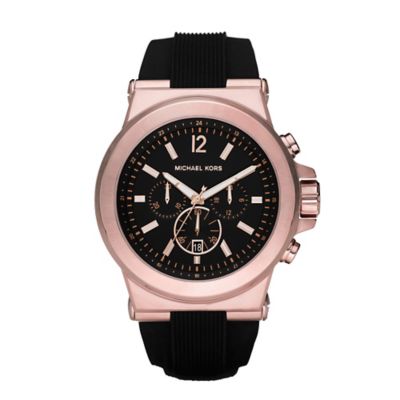 Michael Kors Men's Rose Gold Tone Strap Watch Ernest Jones