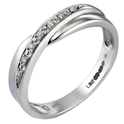 H.Samuel Bride's 9ct White Gold Diamond Wedding Ring