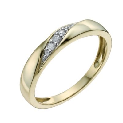 9ct Yellow Diamond Set Ring H.Samuel