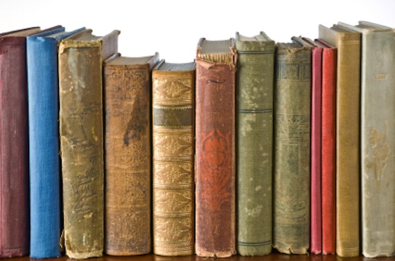 Row of Antique Books