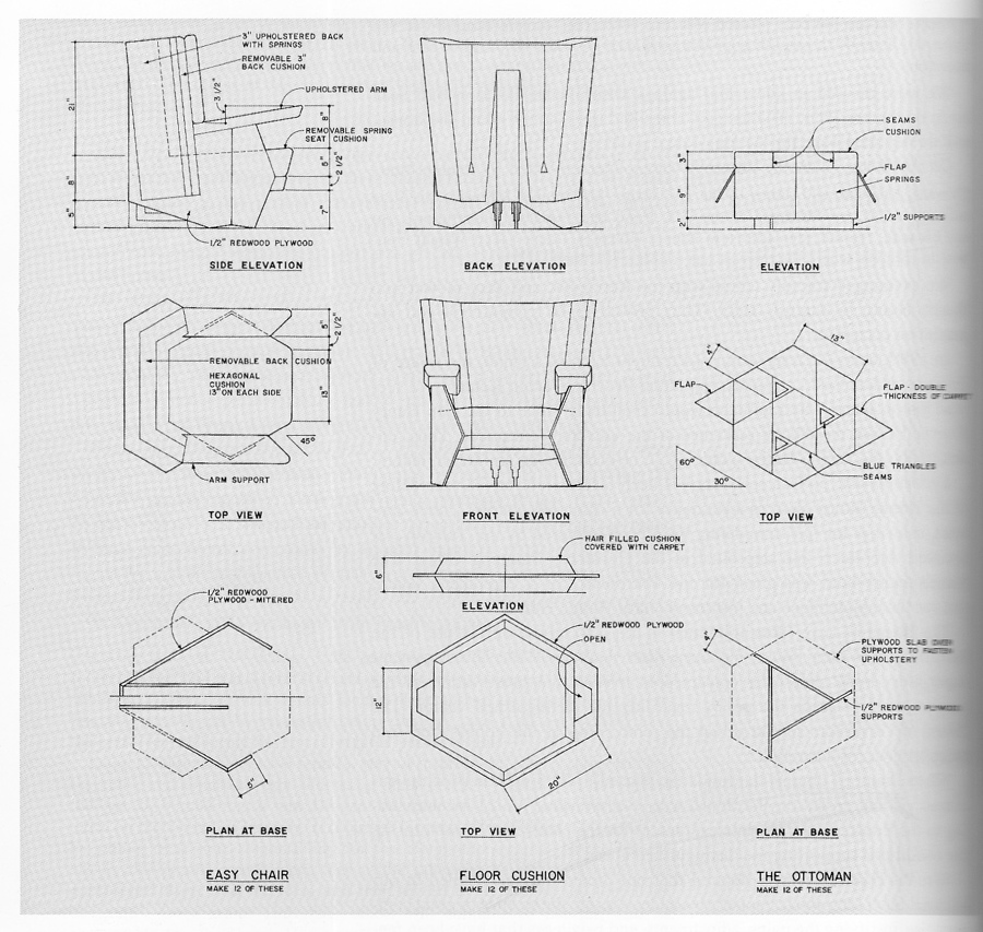 Frank Lloyd Wright Origami Chair Plans