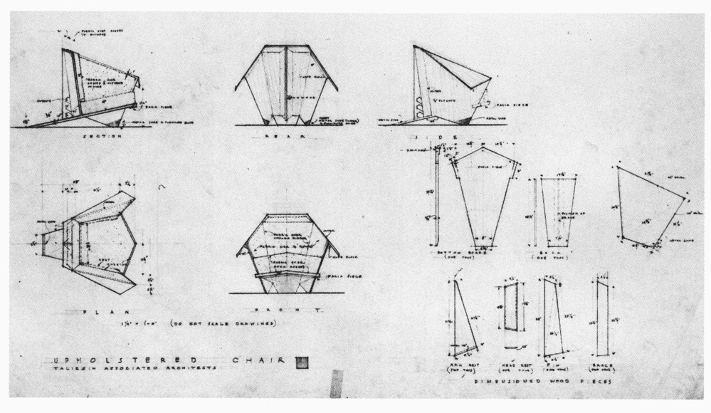 Frank Lloyd Wright Origami Chair Plans PDF Woodworking