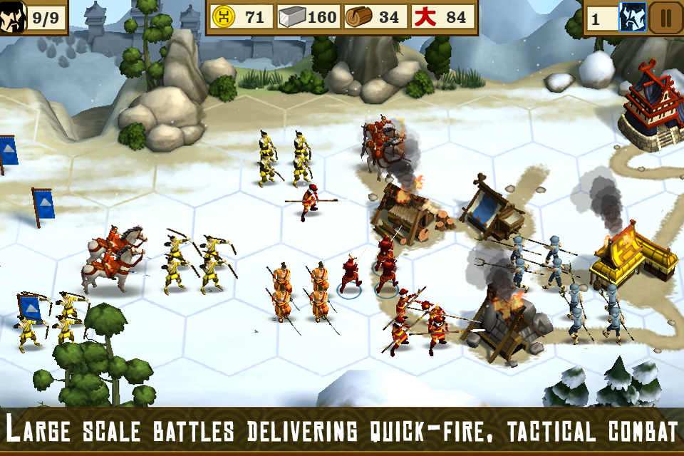 Total War Battles Shogun is the iOS & Android game, check