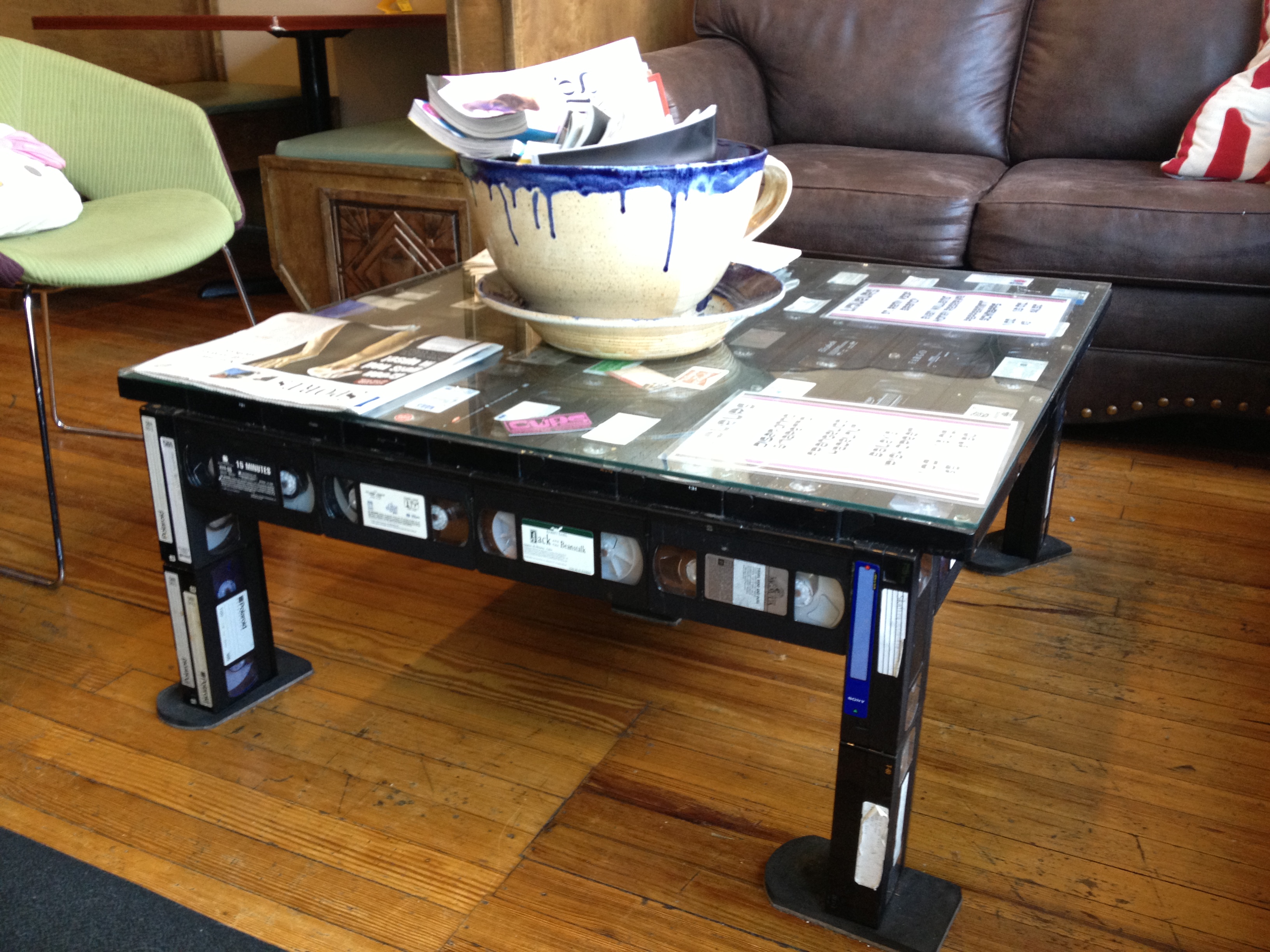 Eclectic Coffee Shops Creative Recycling Vhs Blessings Shari Dragovich