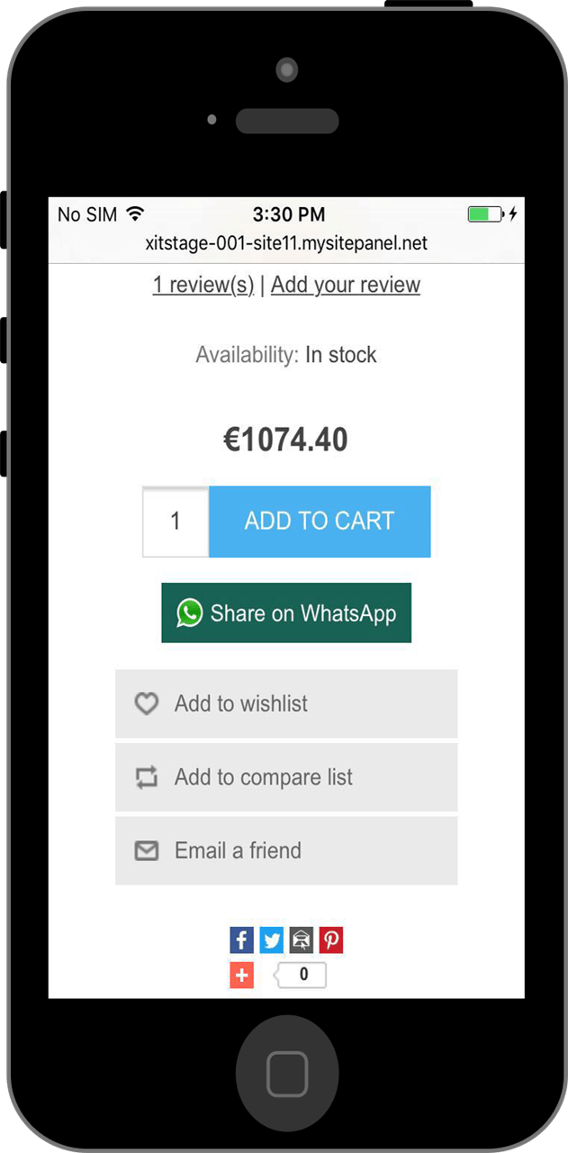 WhatsApp Share Button For XcellenceIT