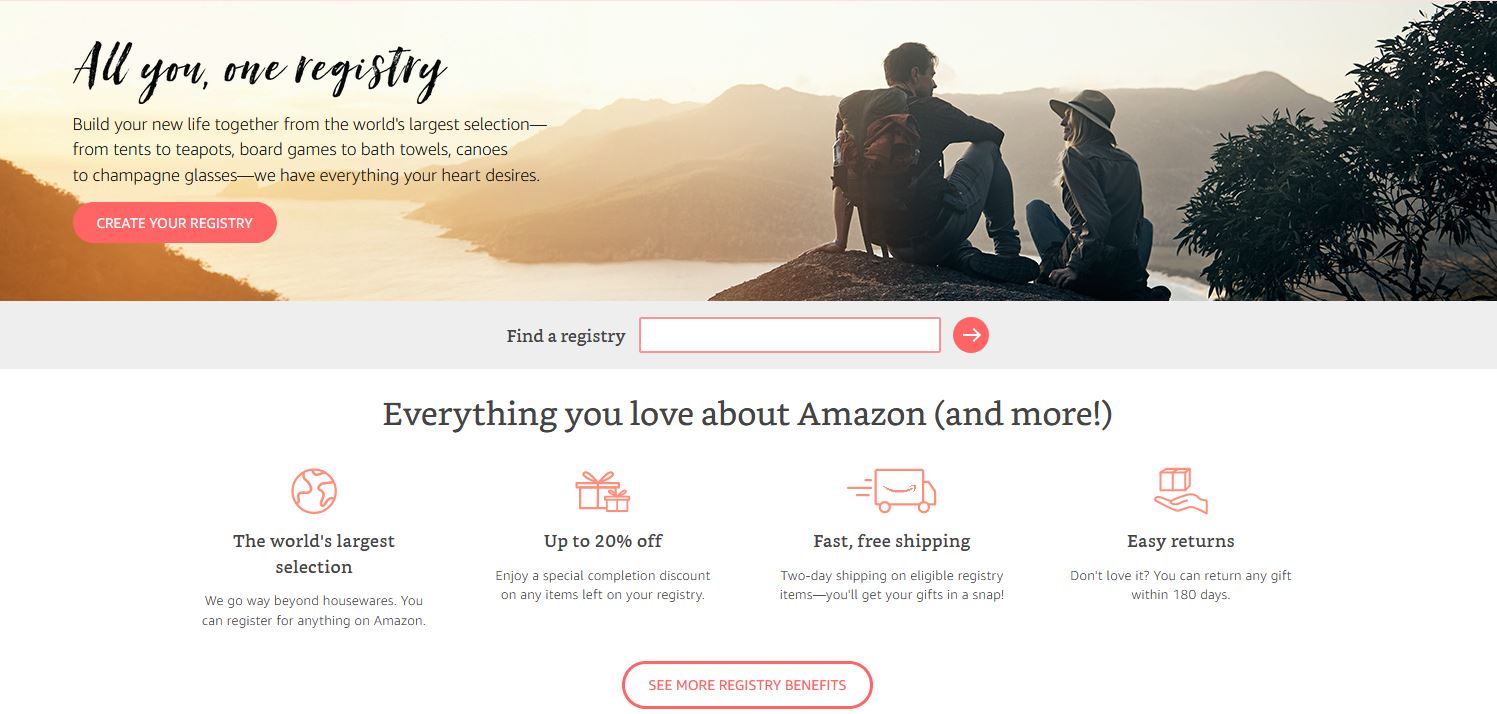 Create an Amazon Wedding Registry