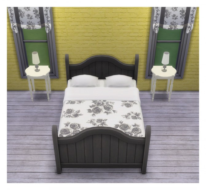 Rustic Dream bed recolors at Saudade Sims » Sims 4 Updates