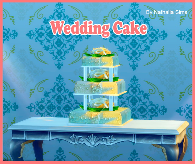 Wedding Cake Conversion 2t4 at Nathalia Sims » Sims 4 Updates