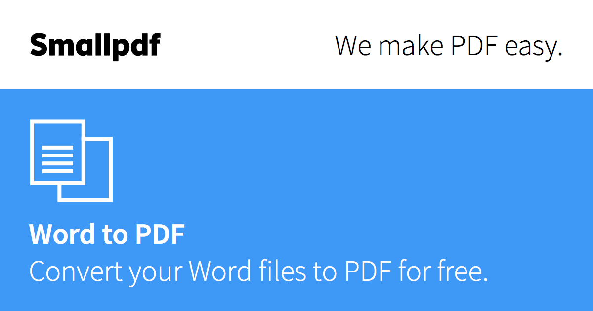 Word to PDF Convert your DOC to PDF for Free Online