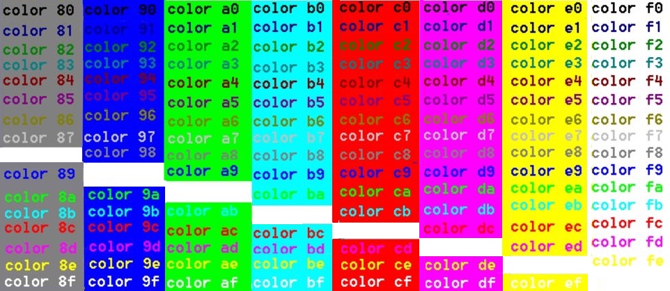 Color Foreground and Background colours Windows CMD