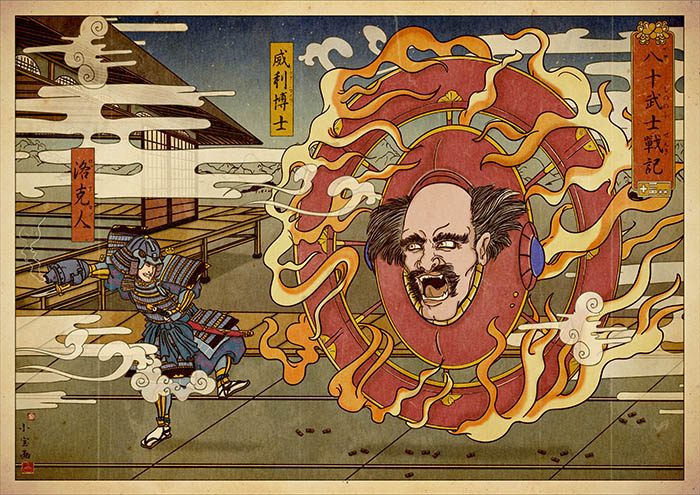 I Create UkiyoE Art Posters With Famous Video Game