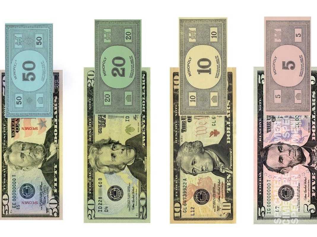 WAIT Does US Paper Currency Really Perfectly Match The colour Of Monopoly Money? Business Insider