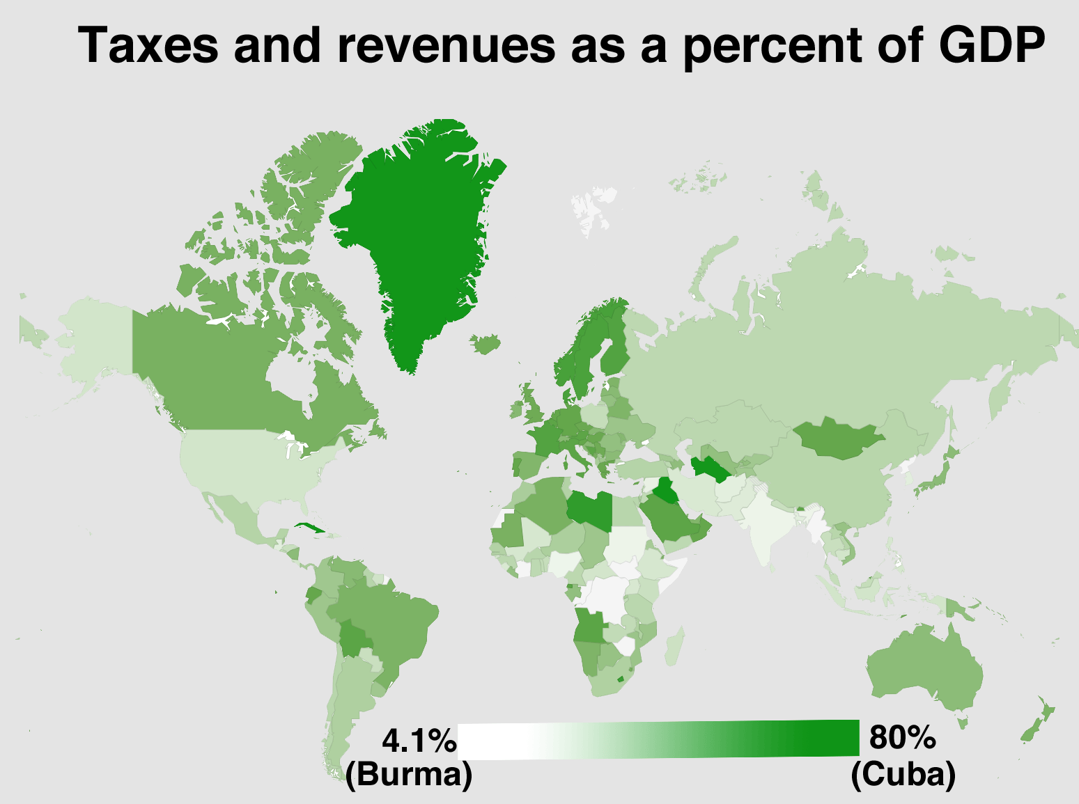 MAP Here Are The Countries That Collect The Most And Least In Taxes
