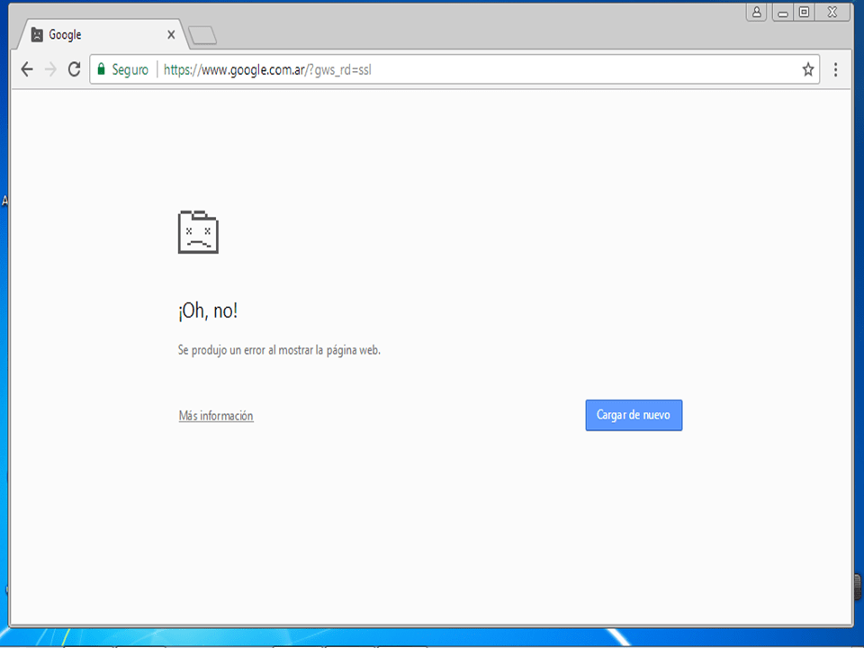 tengo problemas con google chrome no abre el buscador