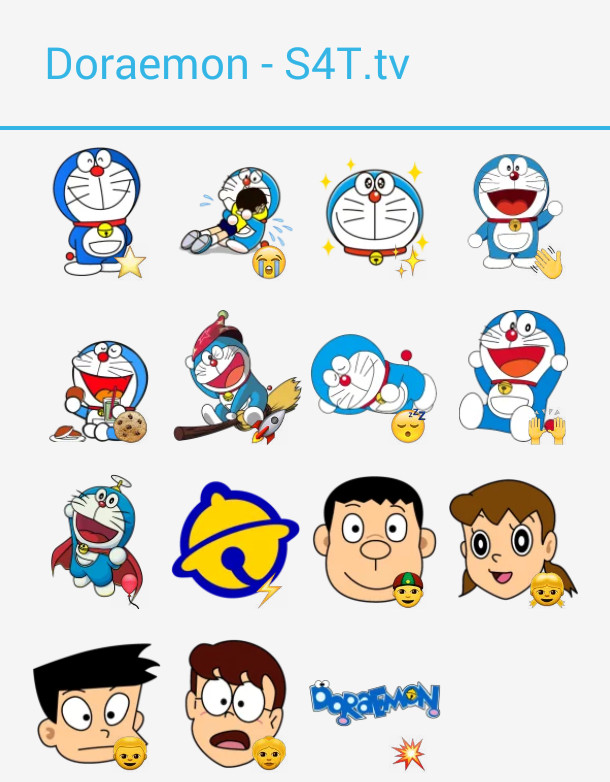 Doraemon Stickers 4 Telegram