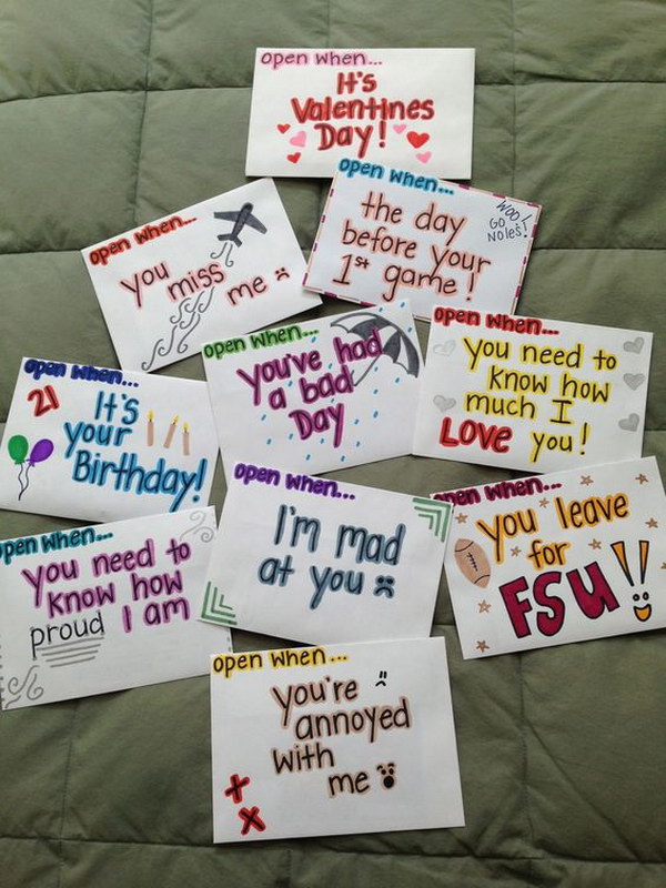 Creative Open When Letter Ideas & Designs